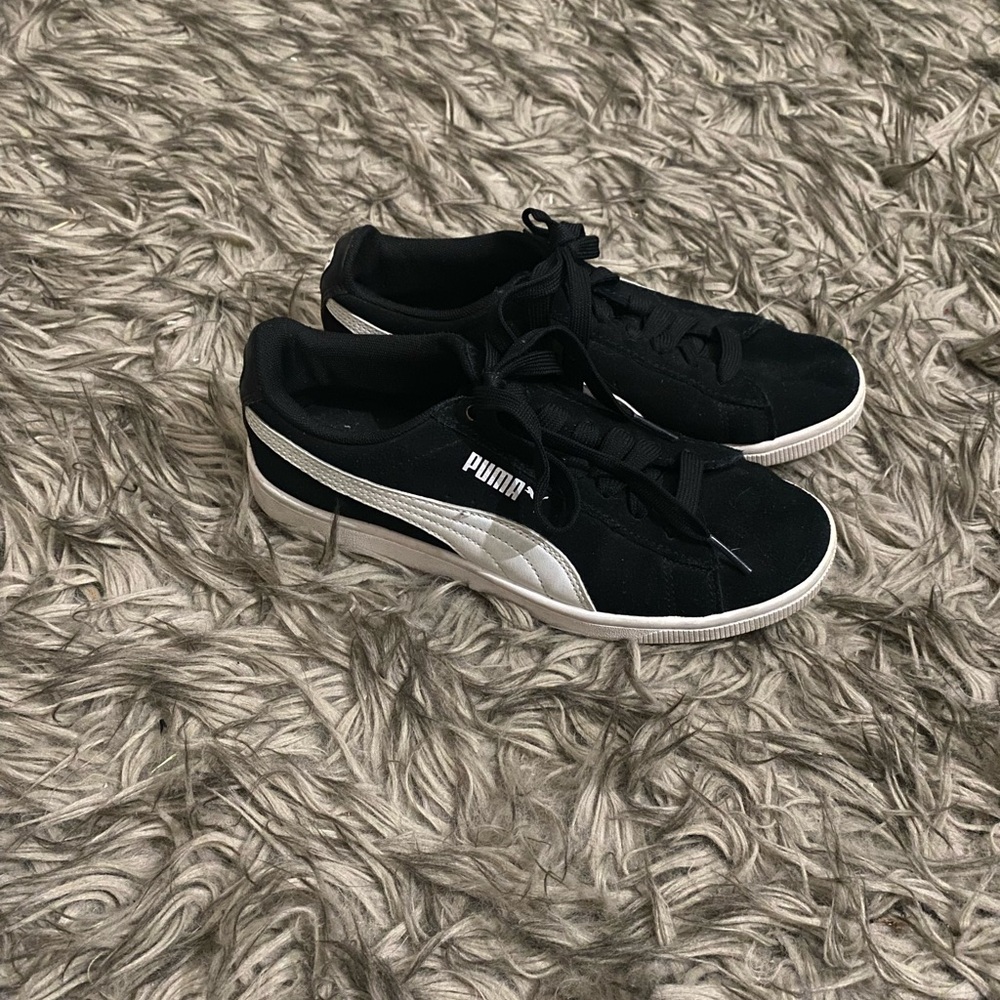 Puma Classic Black and White Shoes